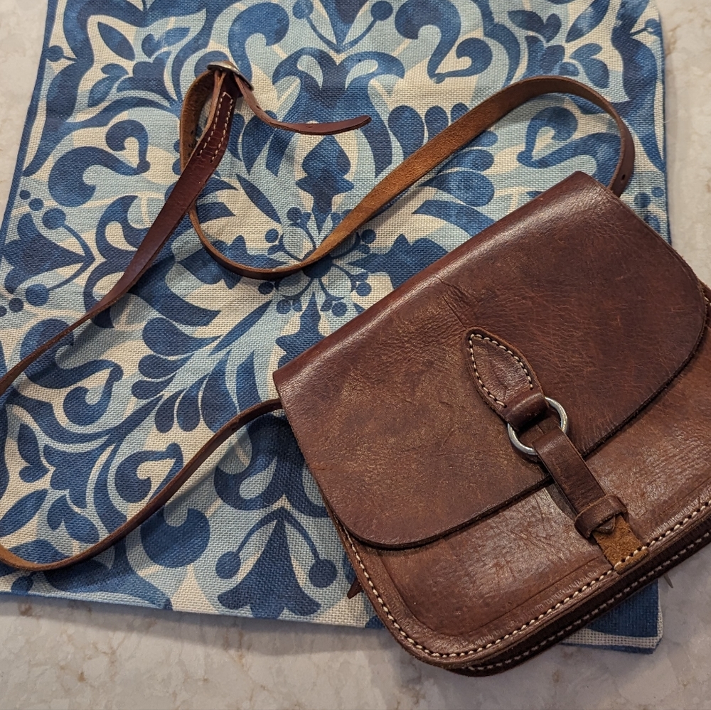 Leather Cross Body Sandal Bag Purse